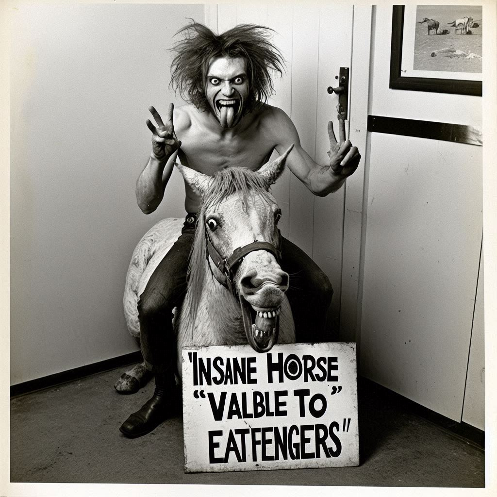 INSANE HORSE EATING FINGERS FOR BREAKFAST