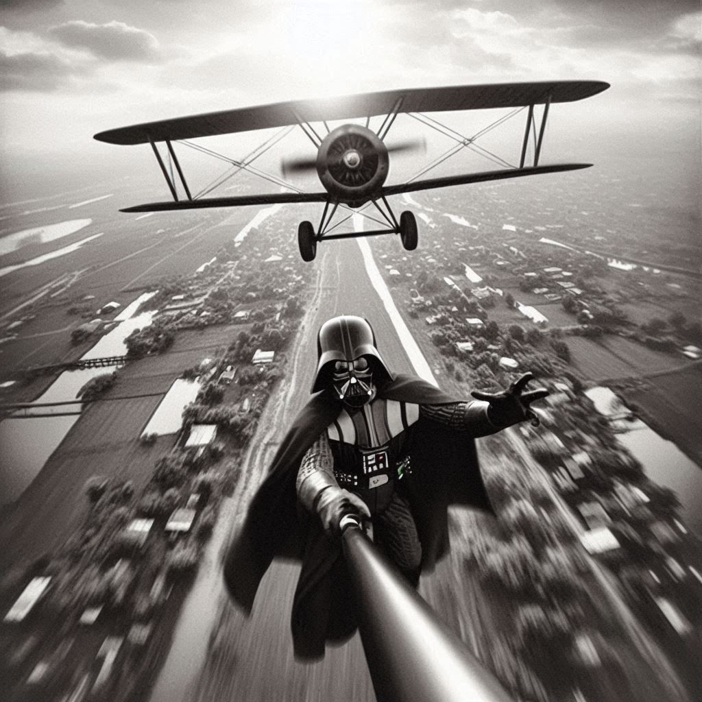 DARK LORD SELFIE WITH A FLYING DICK