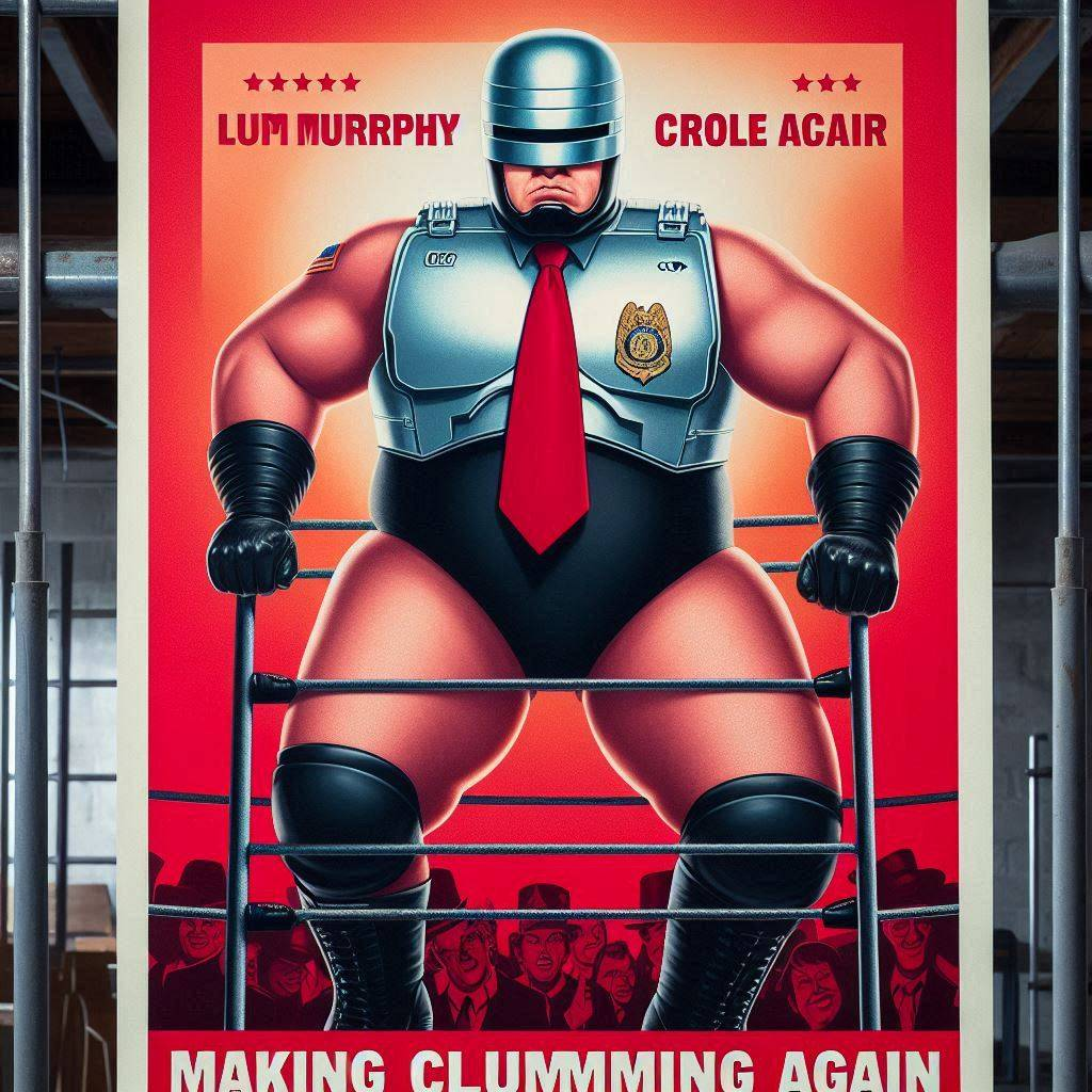 MUSCLE MAN POUNDING THE RING OF DESPAIR