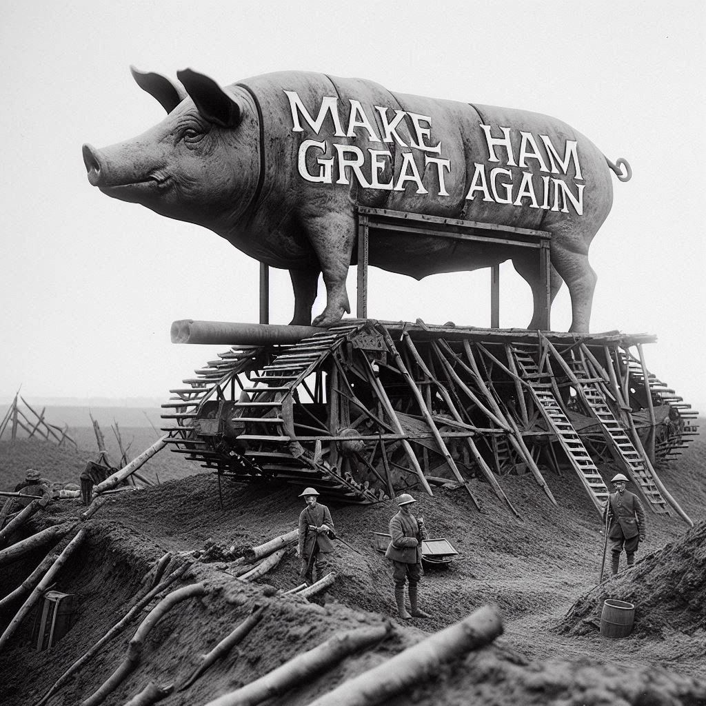 PIGS ON WHEELS CRUSHING HUMANITY'S DREAMS