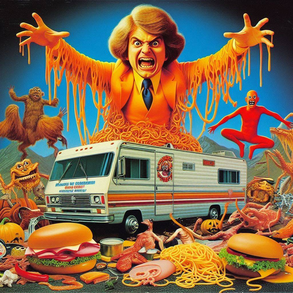 SPAGHETTI MONSTER VOMITING CARNAGE ON WHEELS