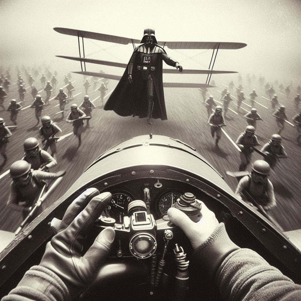 DARK LORD OF THE SKIES SLASHING THROUGH SOLDIERS