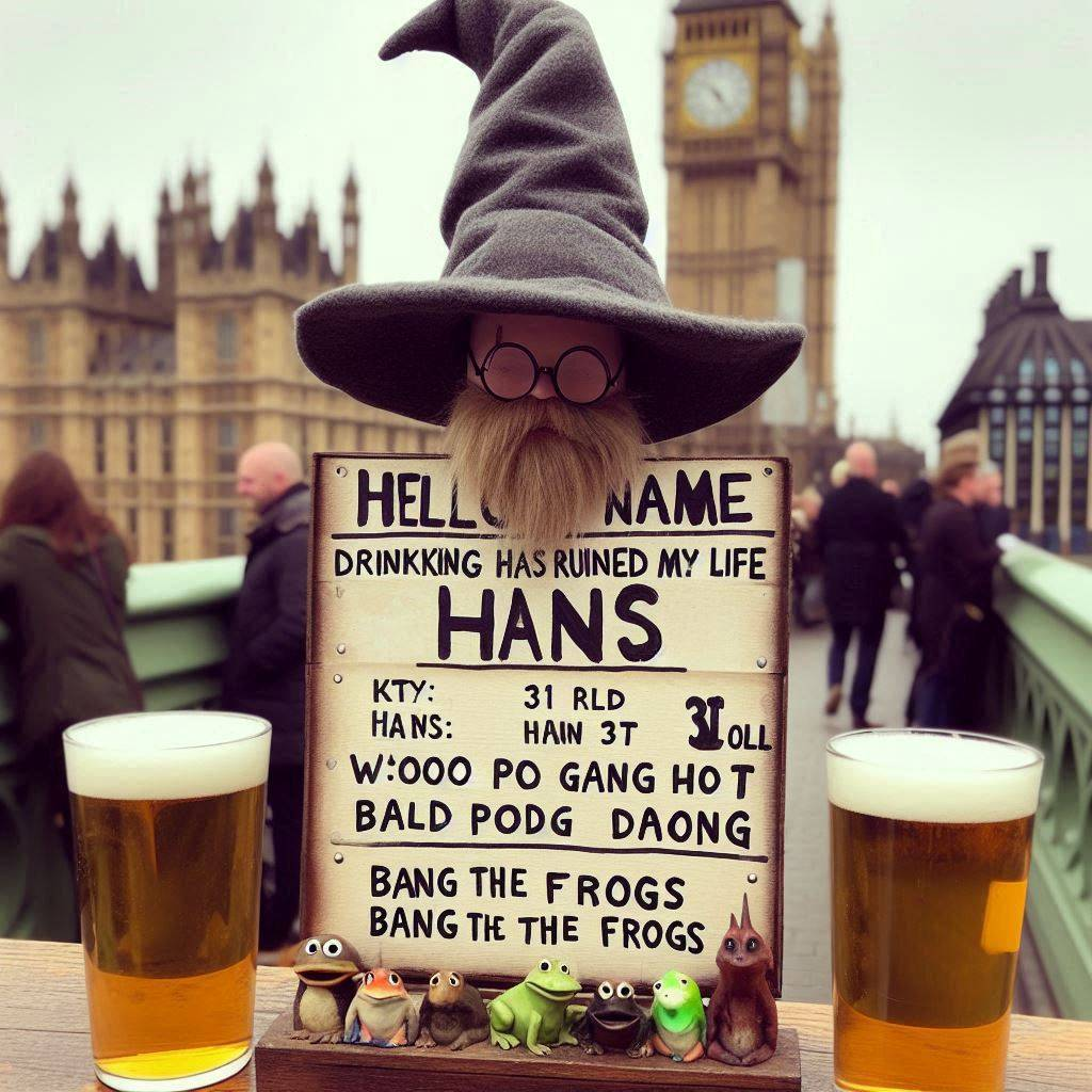 WIZARD DRUNK ON LIFE'S SORROWFUL BREW