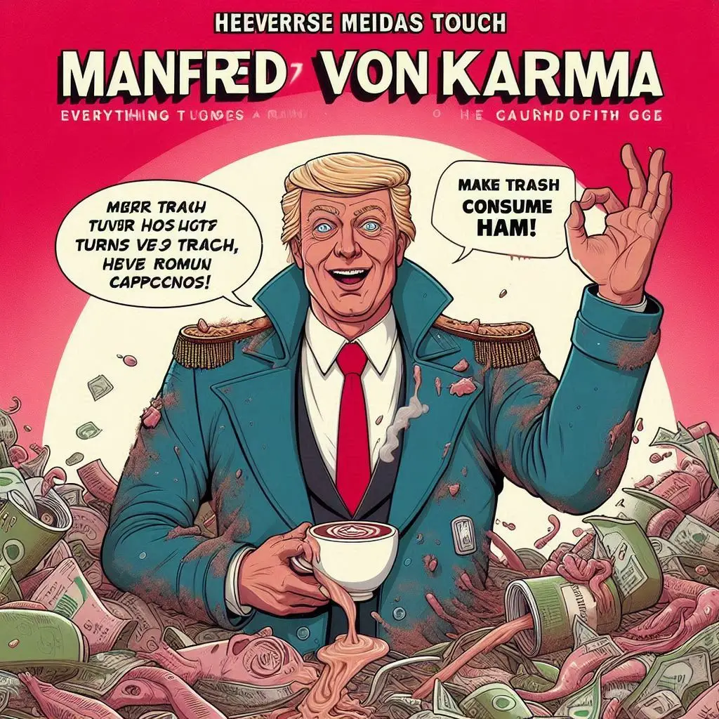 TRASH KING SERVING SHIT ON A SILVER PLATTER