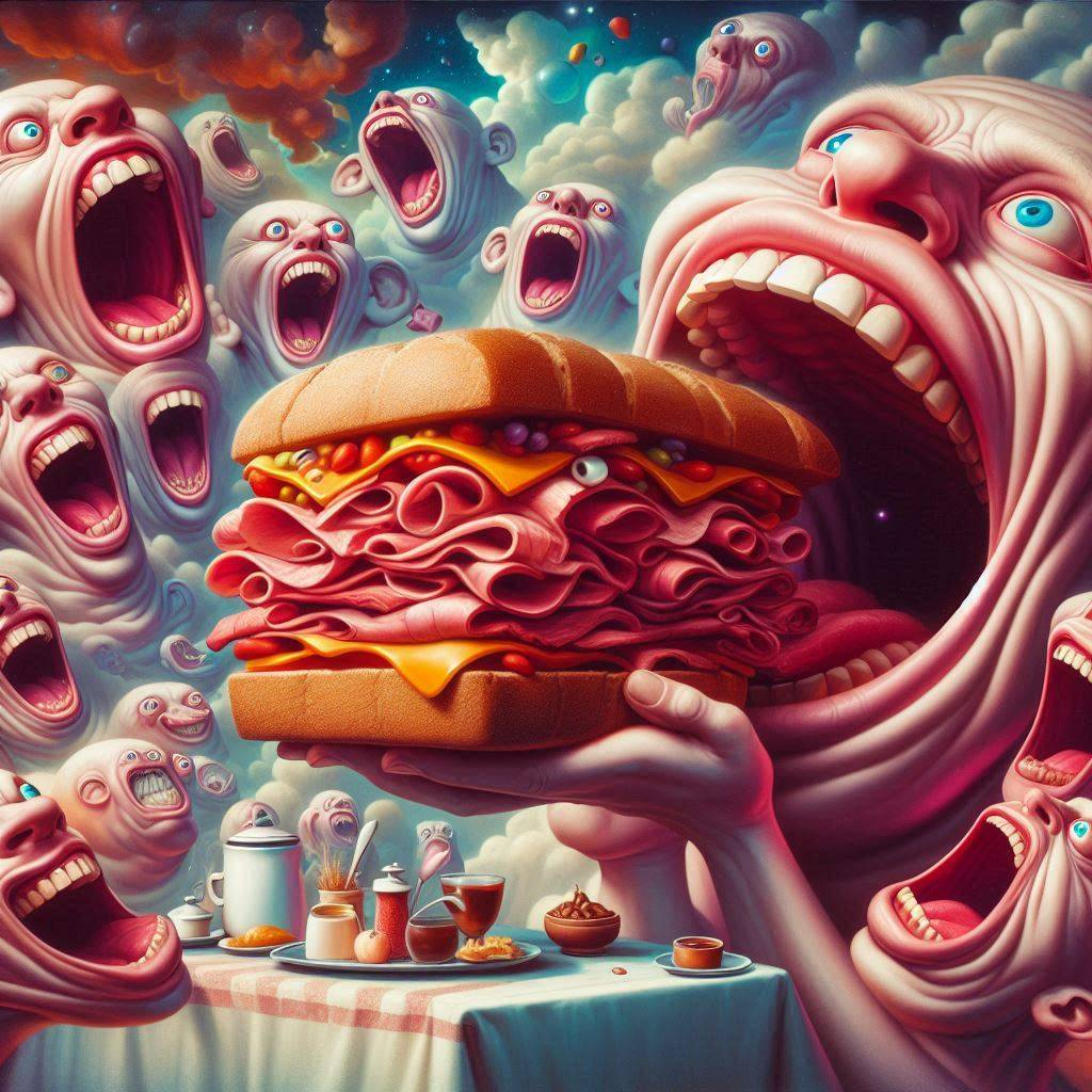 SANDWICH OF SOULS SCREAMING FOR A BITE