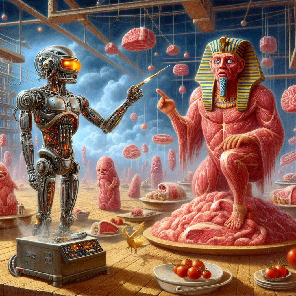 ROBOT FINGERING A MEATY PHARAOH'S BRAIN