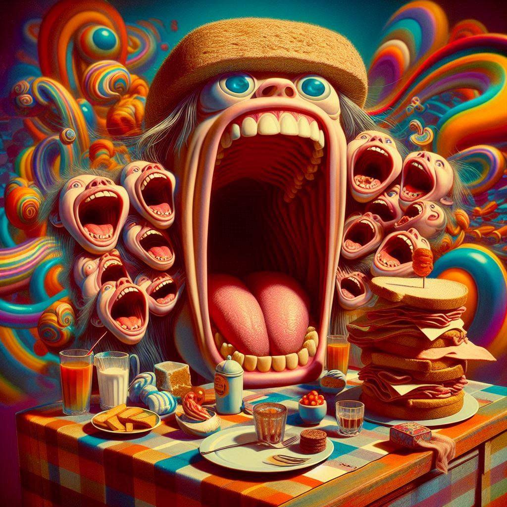 MOUTHS EATING THEIR OWN SCREAMS FOR BREAKFAST