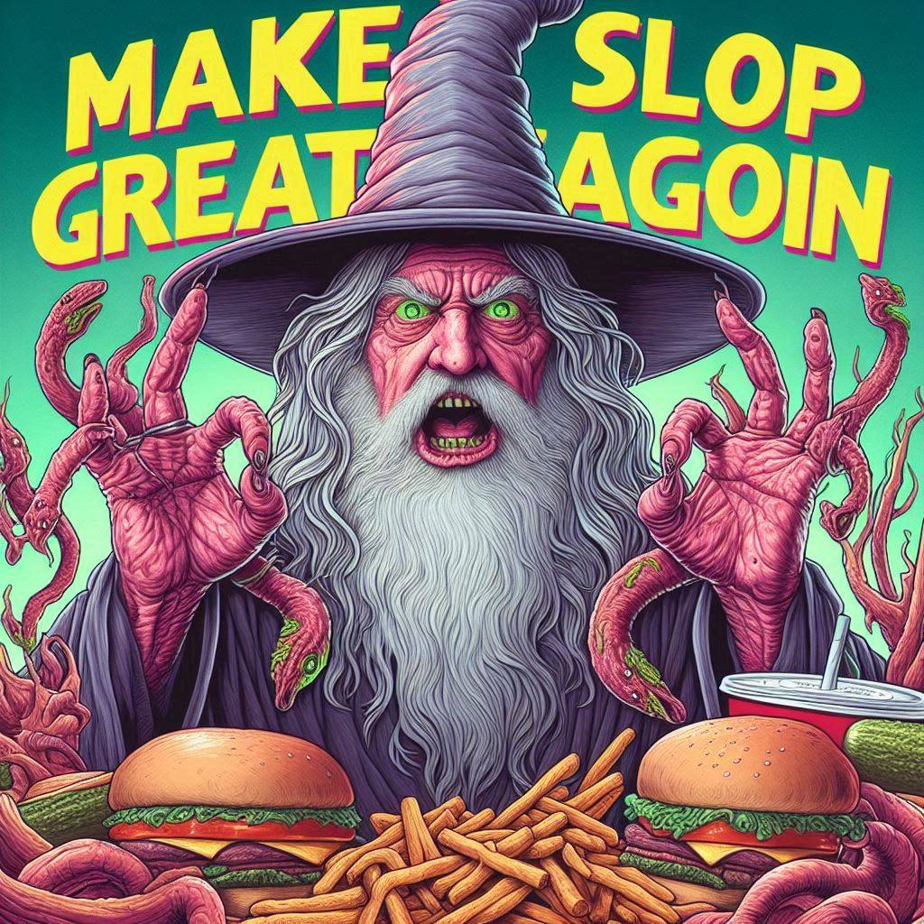 WIZARD SERVING SLIME WITH A SIDE OF GREASE
