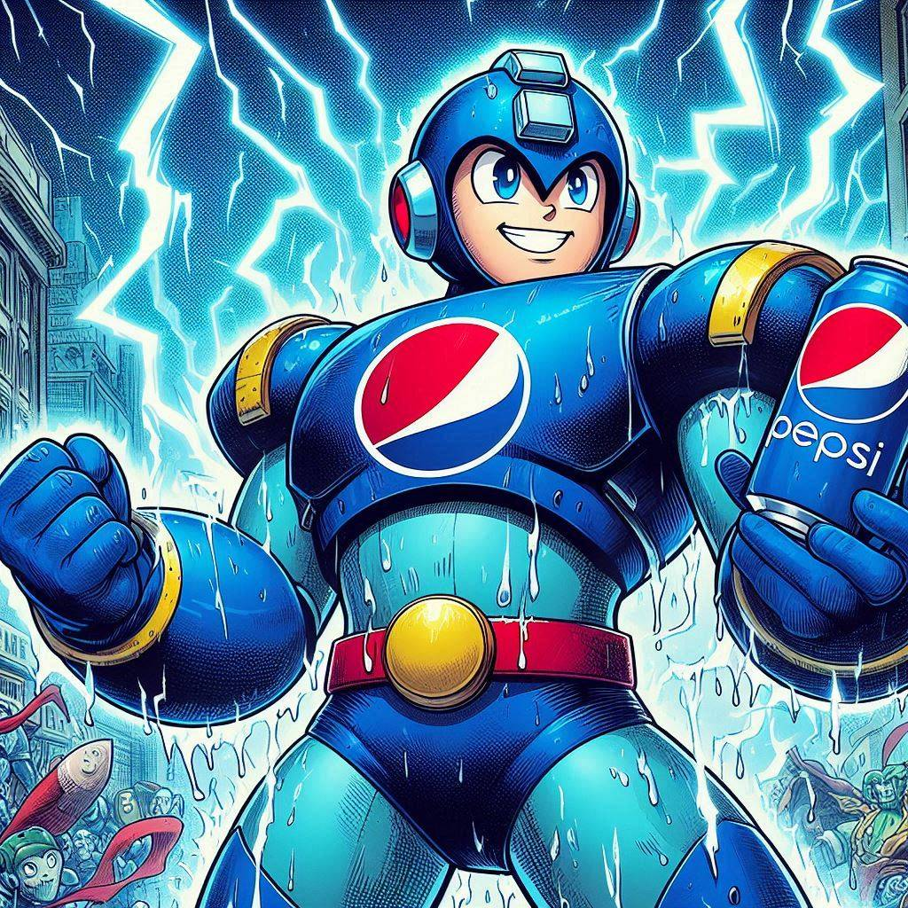 SODA-SOAKED ROBOT PUNCHING THE SKY'S TEETH OUT