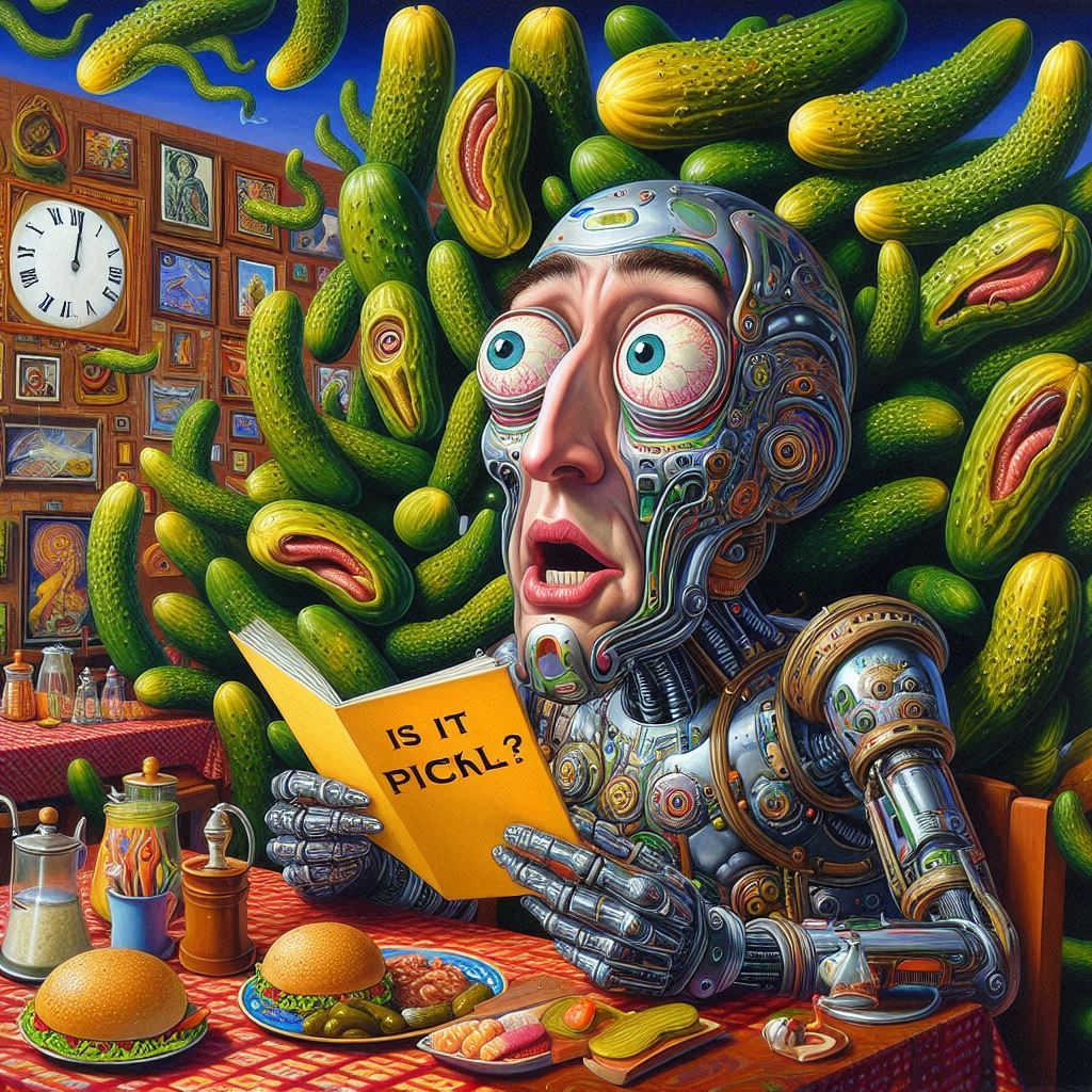 ROBOT CUMMING OVER PICKLE PARADISE