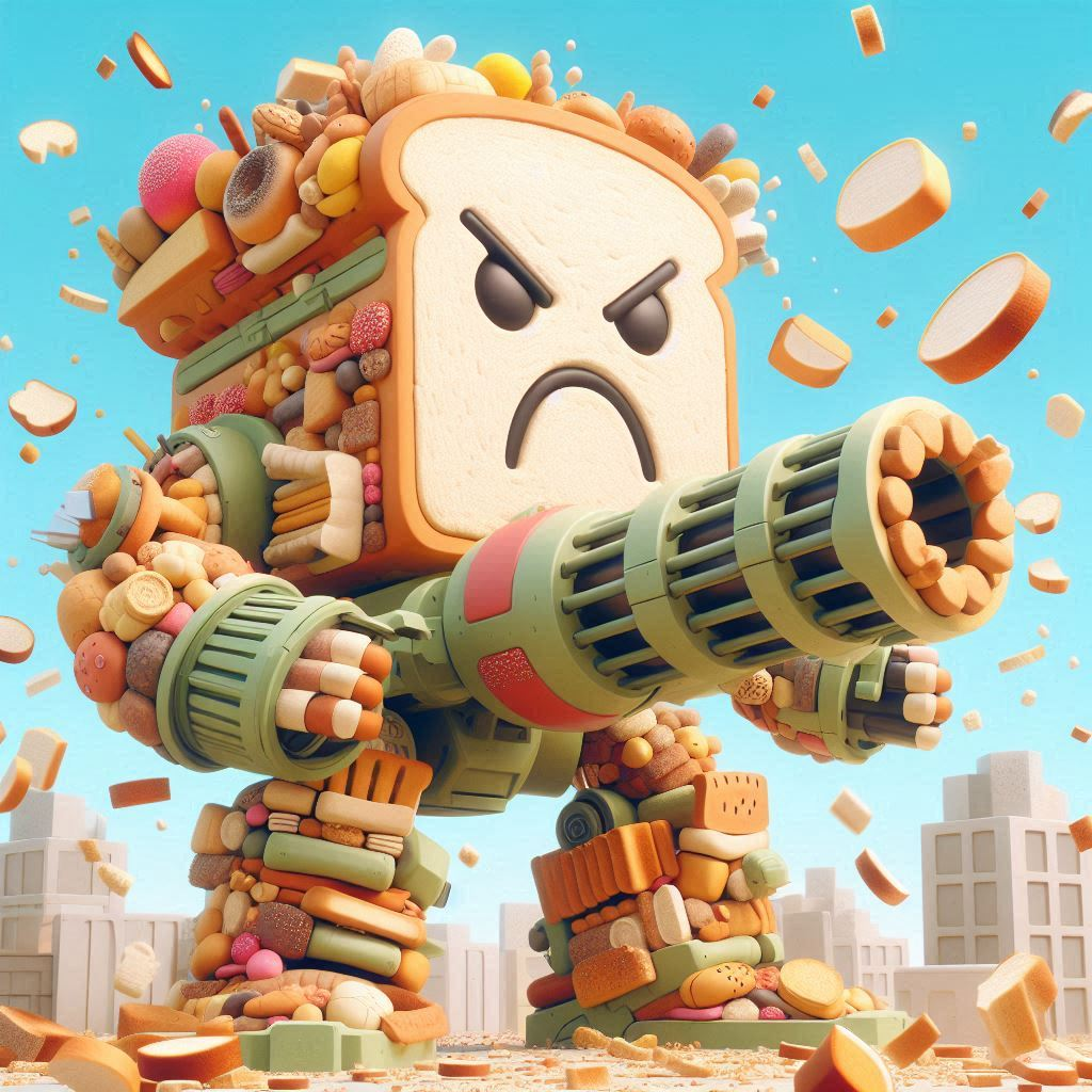 BREAD MONSTER BLASTING CARBS INTO OBLIVION