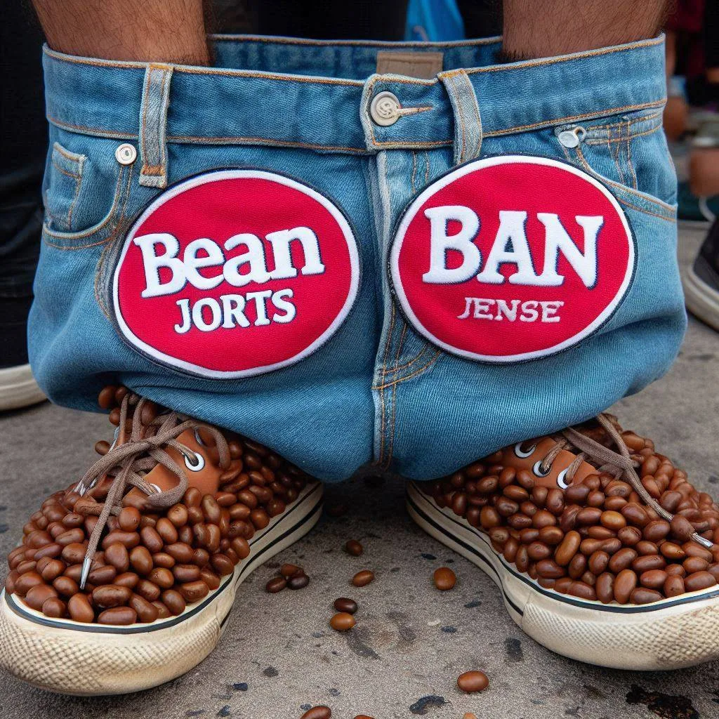 BEANS SHOVING THEIR WAY INTO FASHION'S ASS