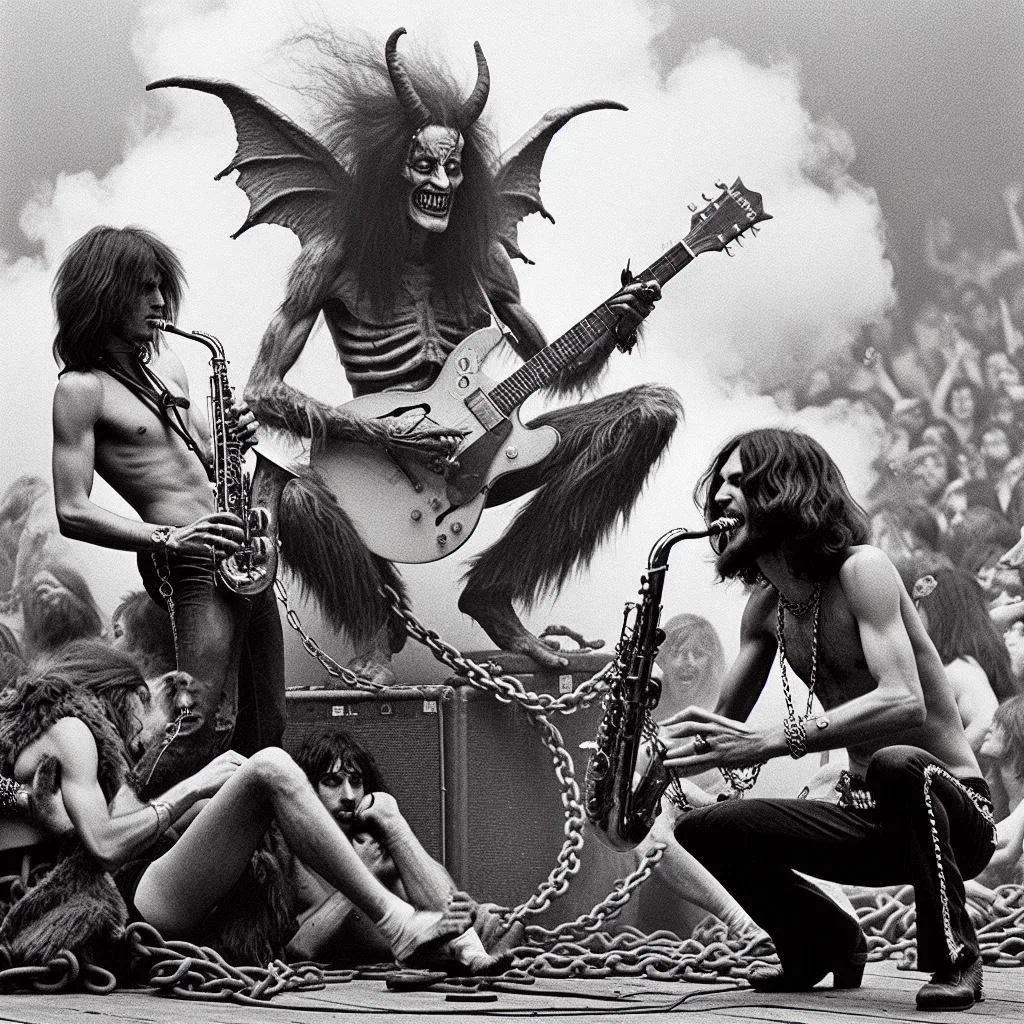 DEMONS SHREDDING SOULS WITH SAXOPHONE SCREAMS