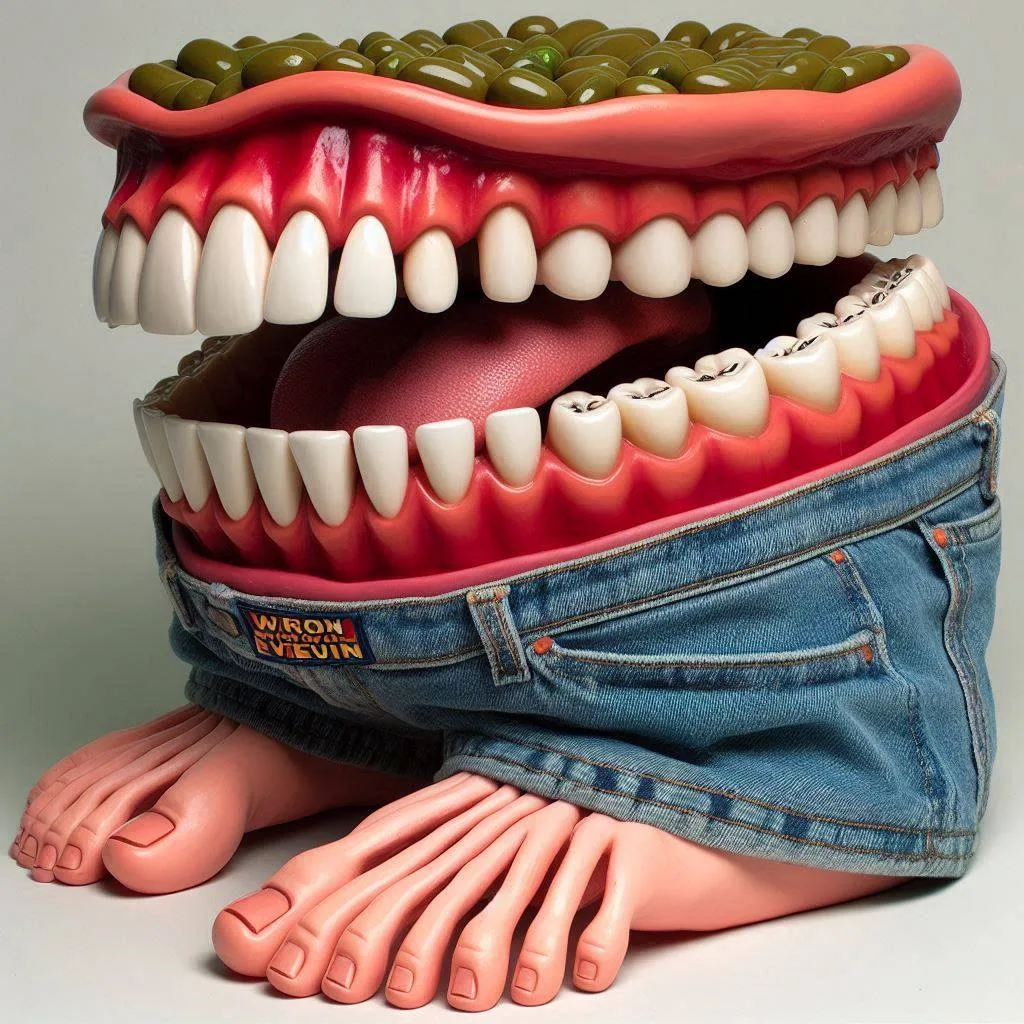MOUTH FUCKING A PAIR OF JEANS