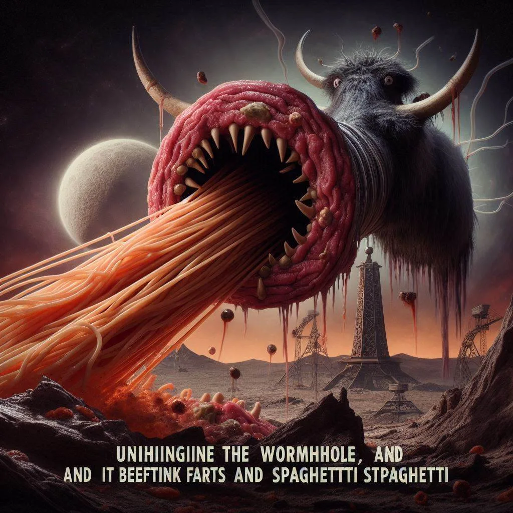 SPAGHETTI MONSTER VOMITING COSMIC GORE