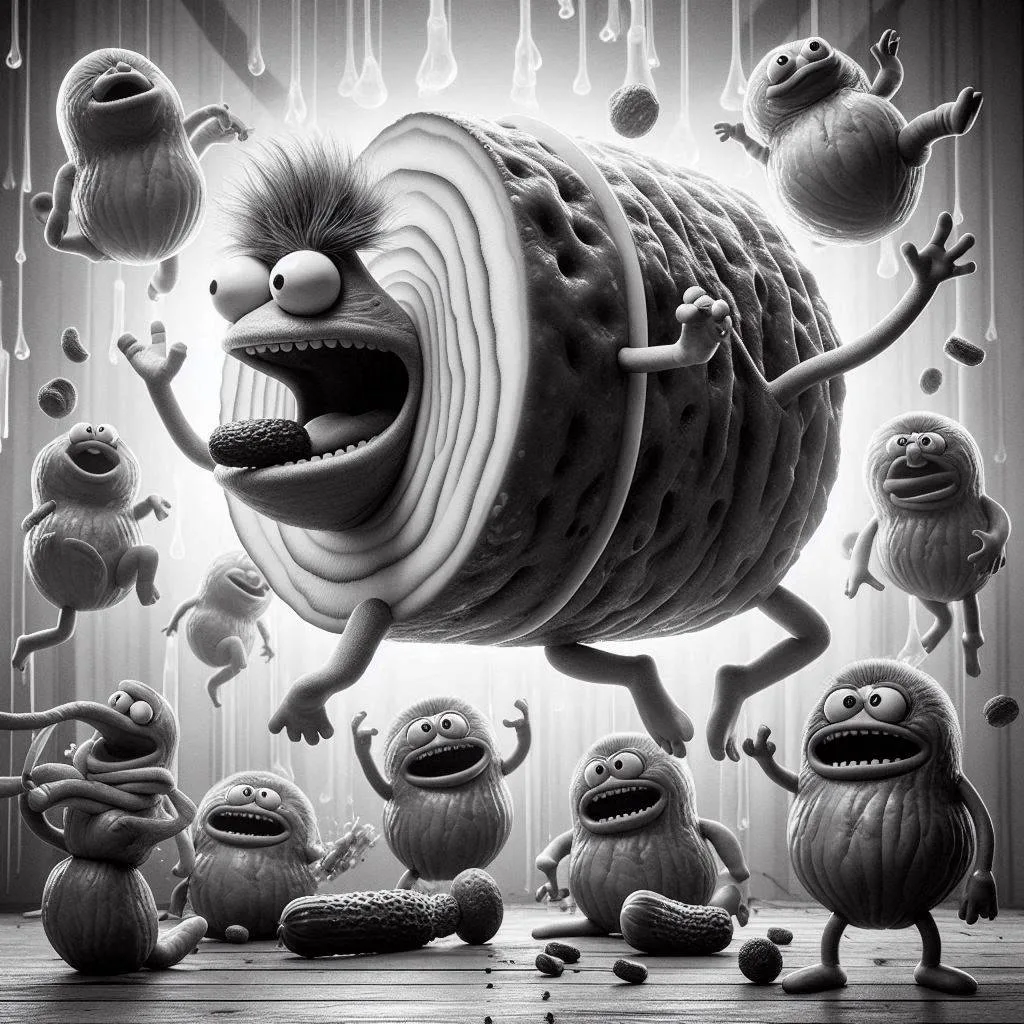 VEGGIES HAVING A WILD ORGASM PARTY
