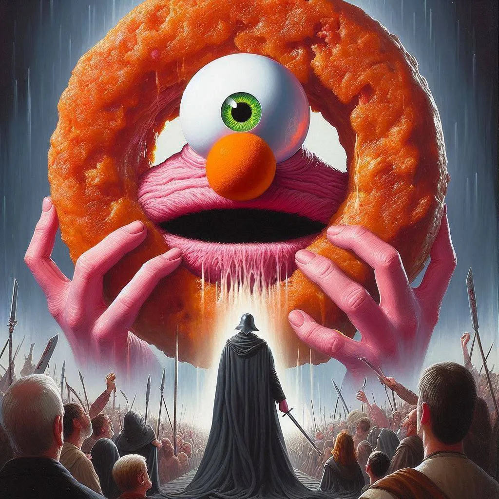 DONUTS SPITTING GOO IN A BATTLEFIELD OF FLESH