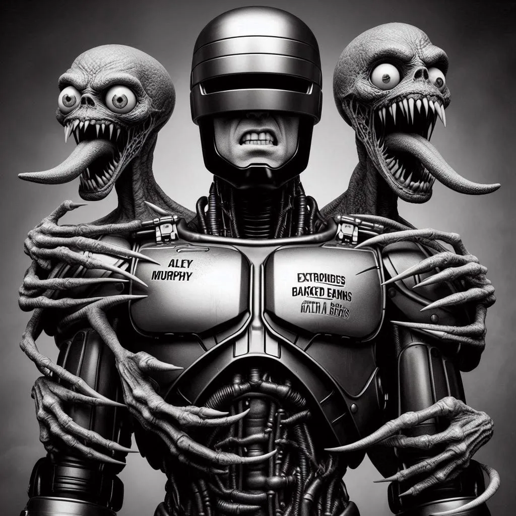 ROBOTIC MONSTROSITY WITH DEMONIC TONGUES