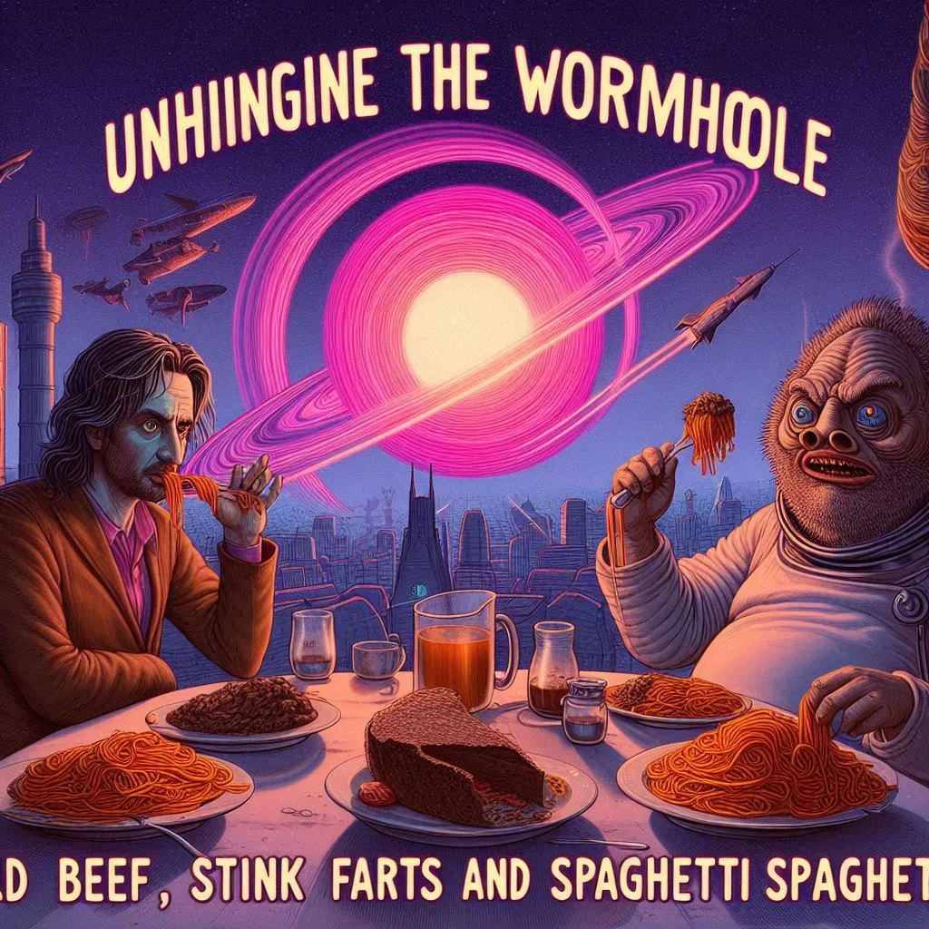 UNHINGE THE WORMHOLE OF STINKY PASTA