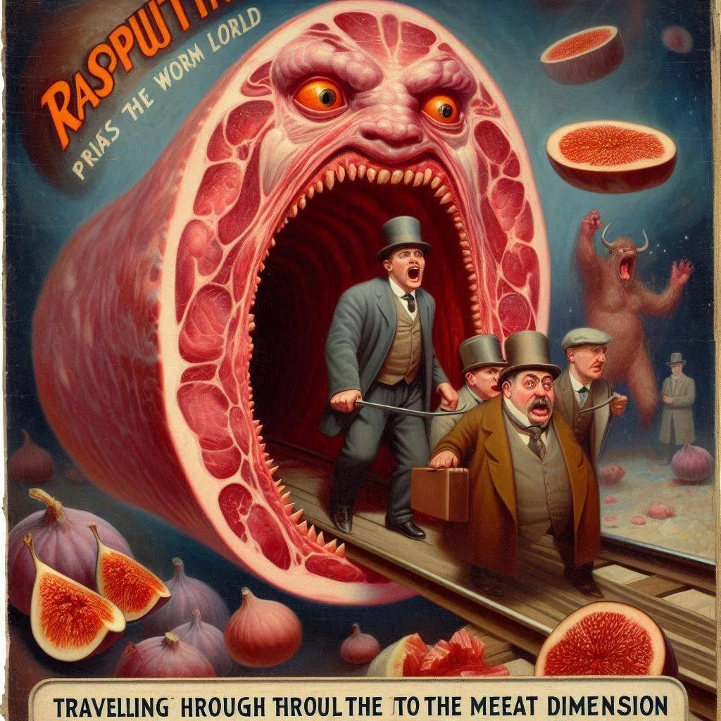 WORM'S MOUTH DEVOURING VICTORIAN FLESH