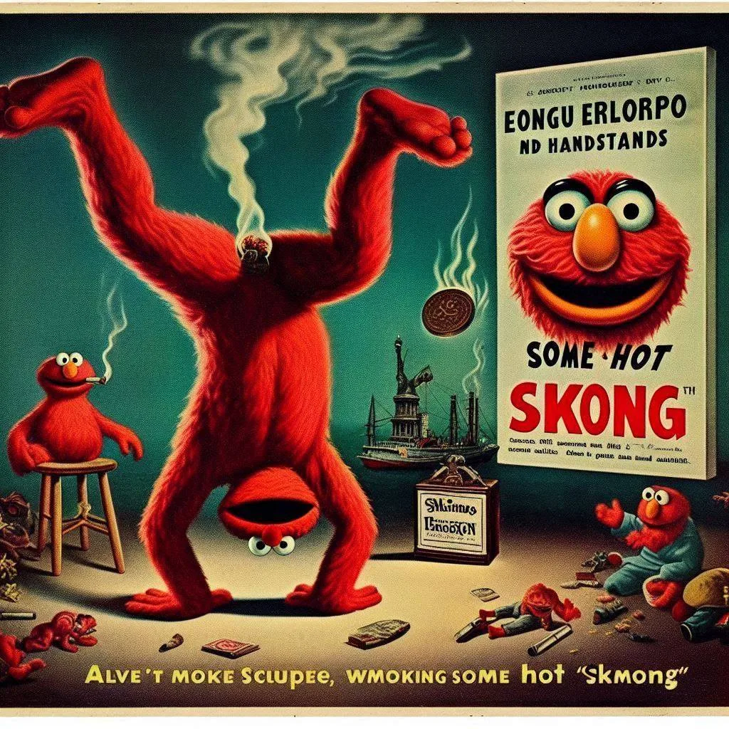 MONSTERS DOING YOGA IN A SMOKY NIGHTMARE