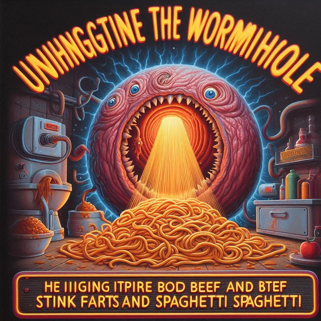 UNHINGING THE WORMIHOLE OF STINKY SPAGHETTI