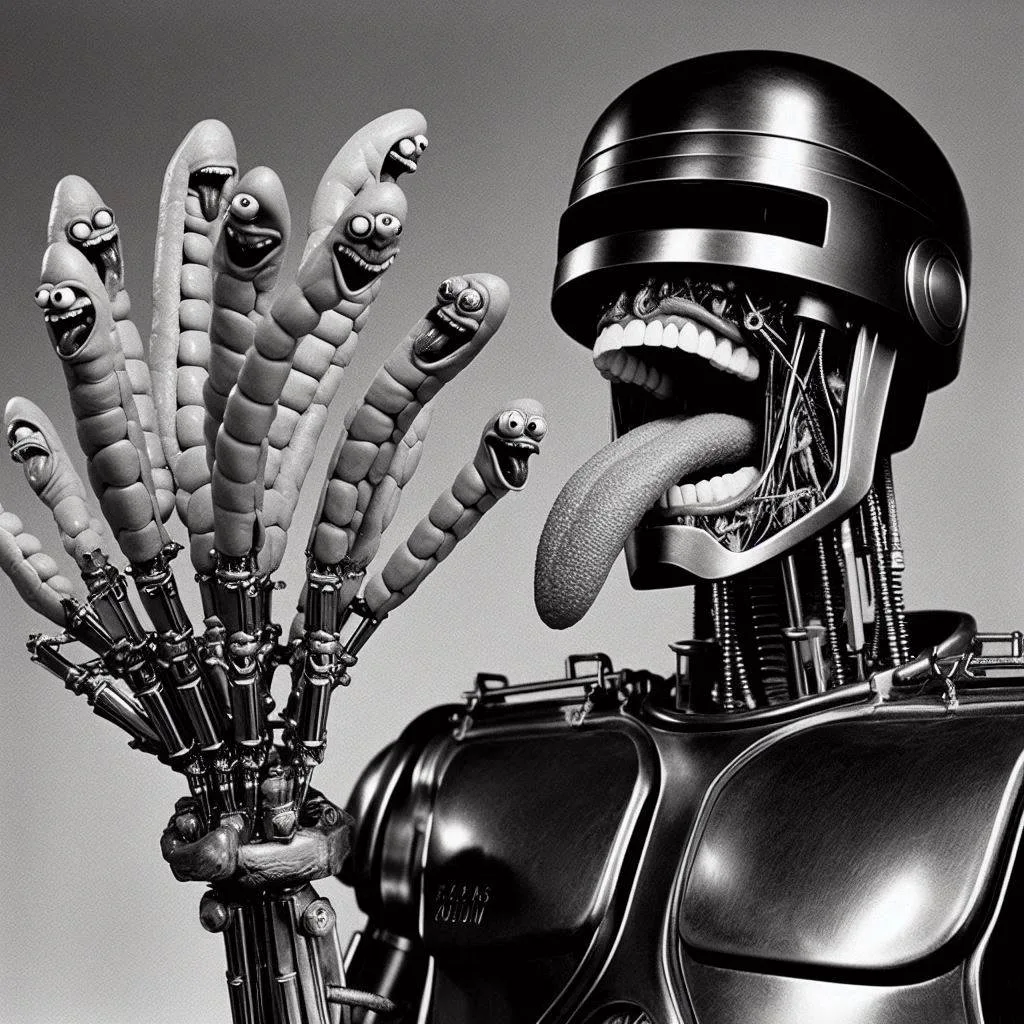 ROBOTIC HANDS JERKING OFF TO HUMANITY'S FAILURE