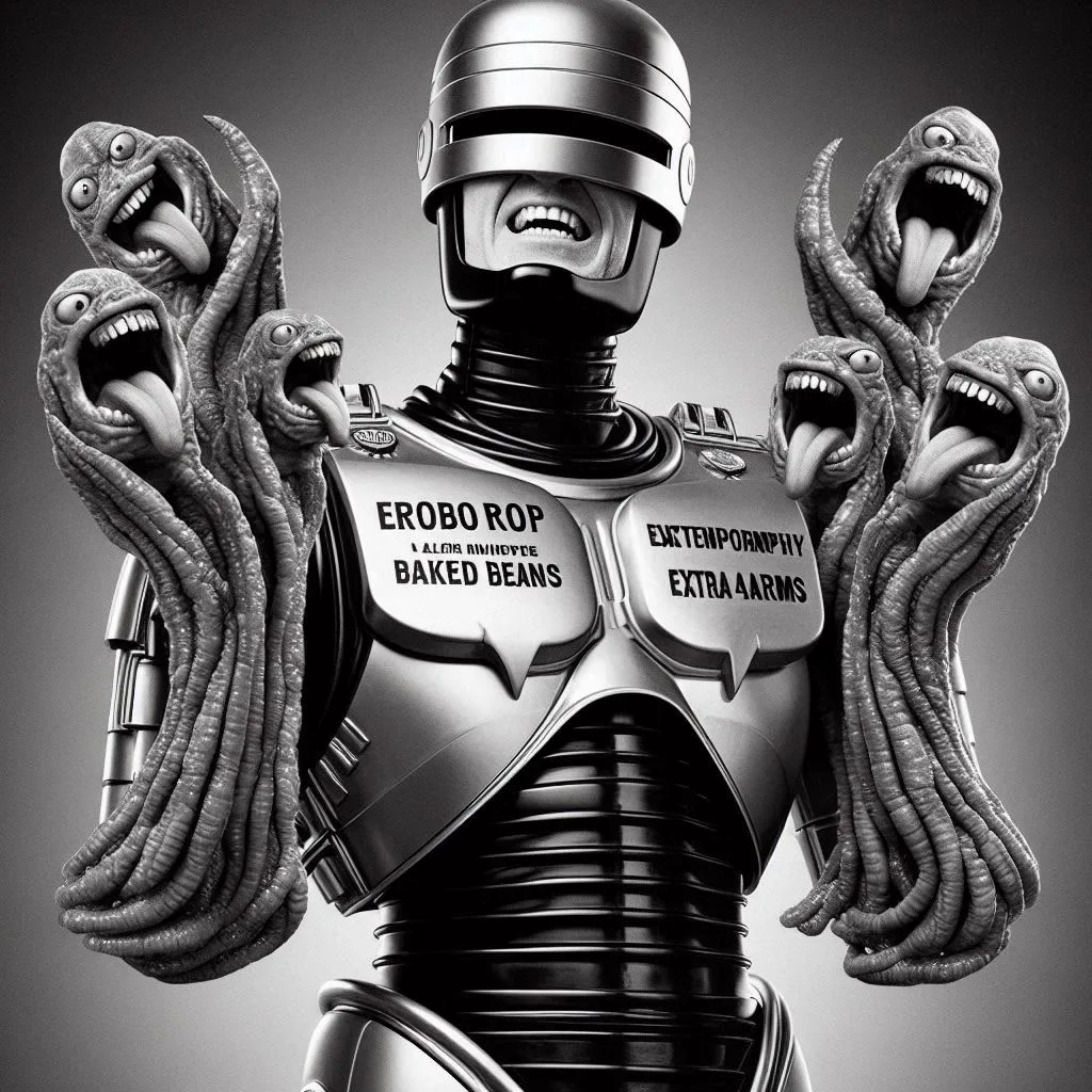 ROBOT ARMS GRABBING TENTACLES OF CHAOS