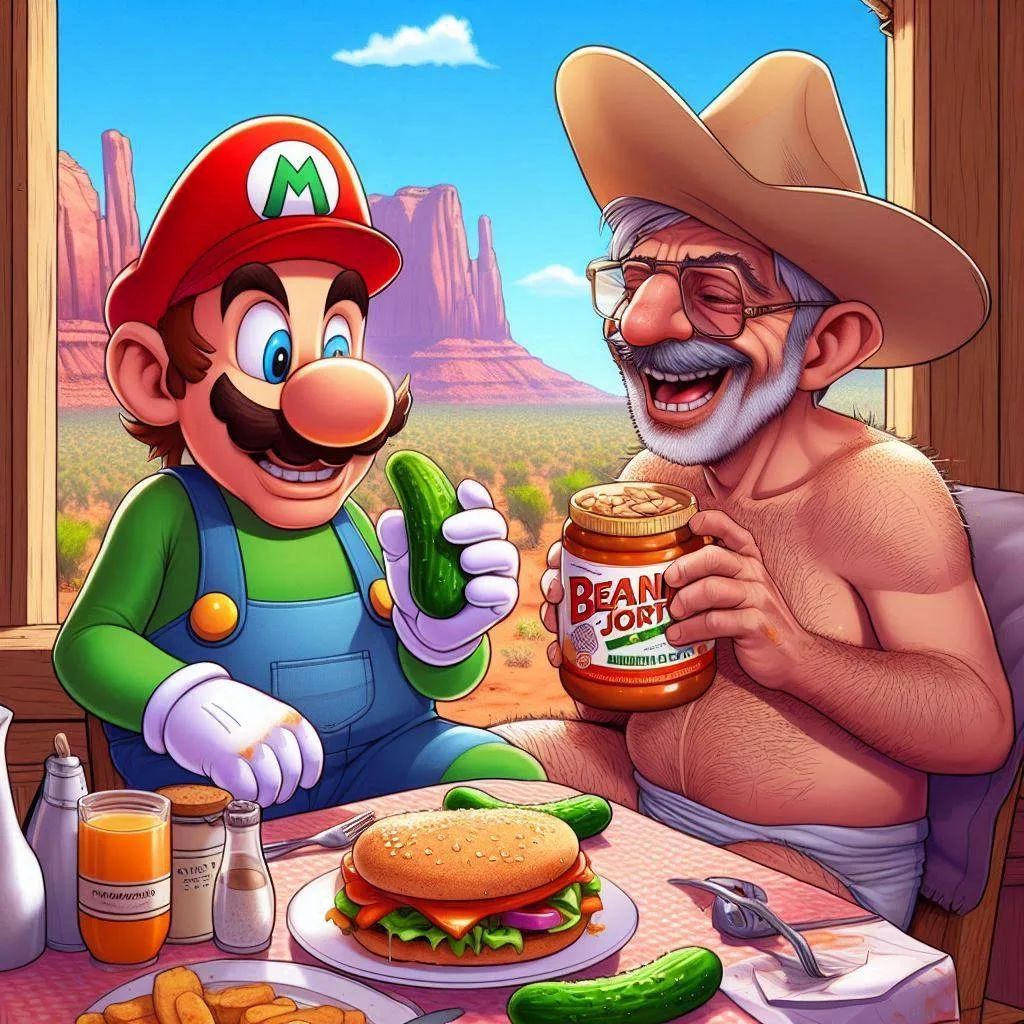 PICKLES AND BEANS IN A COWBOY'S DREAM