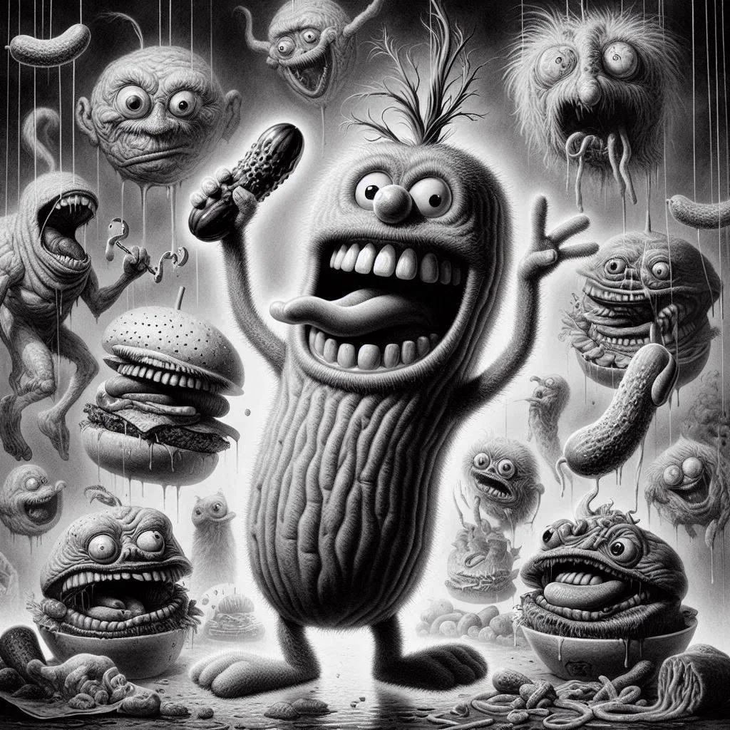 MONSTERS EATING BURGERS LIKE THEY'RE SOULS