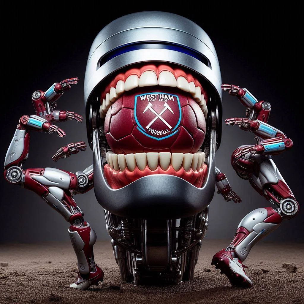ROBOT MOUTH EATING FOOTBALLS LIKE CANDY