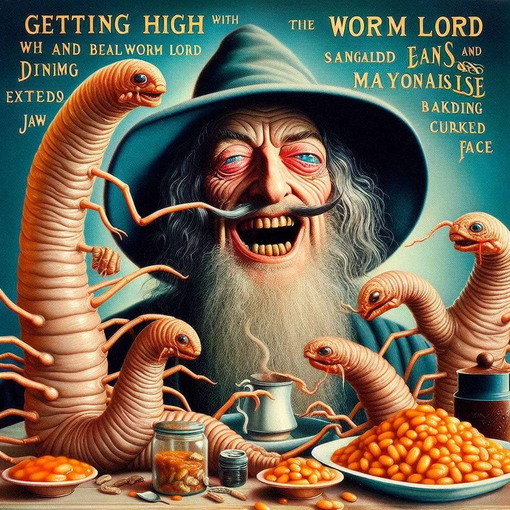 WORM LORD FEASTING ON BEANS AND BAD DECISIONS
