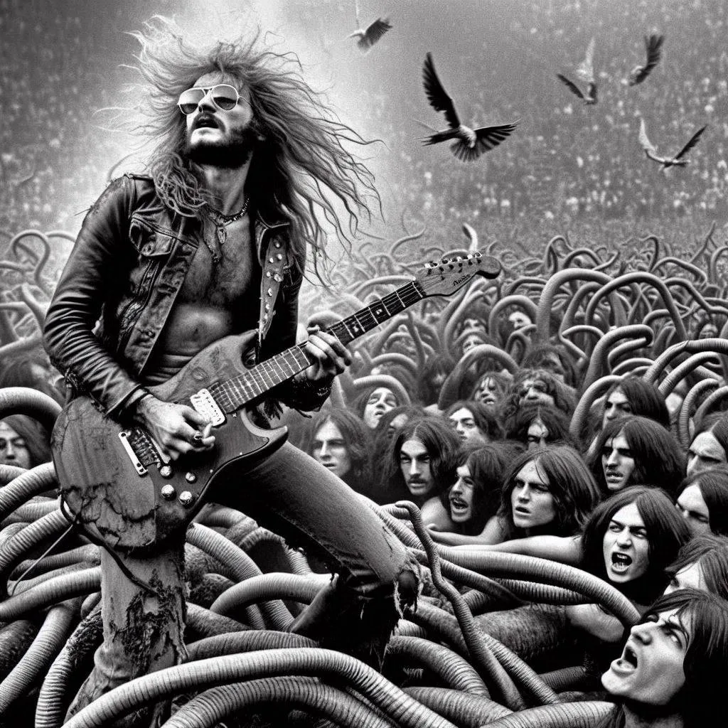GUITARIST FUCKING SNAKES IN A CROWD OF SOULS