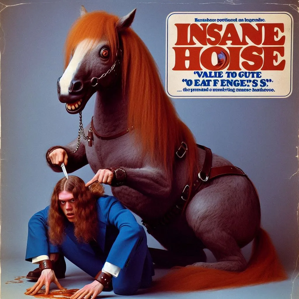 HORSE DOMINATING MAN'S HAIRY NIGHTMARE