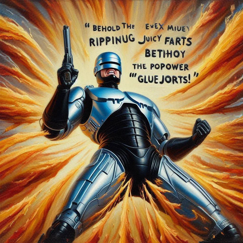 ROBOT FARTS EXPLODING INTO GLUEY CHAOS