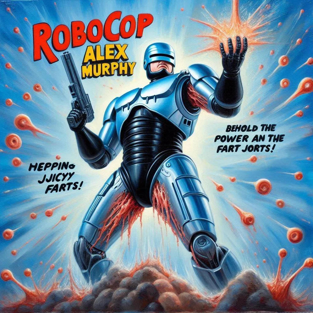 ROBOCOP BLEEDING FARTS LIKE A MEAT MACHINE