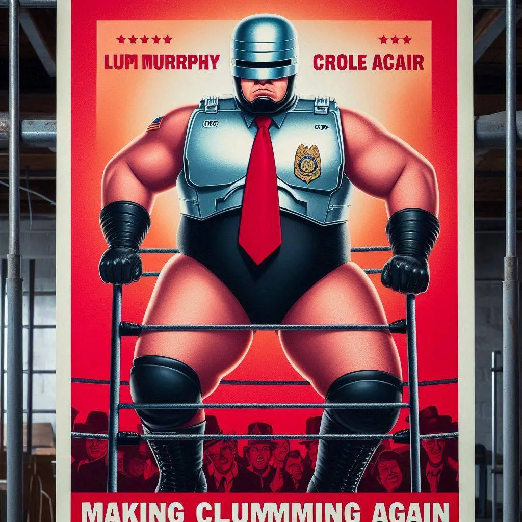 MUSCLE MAN POUNDING THE RING OF DESPAIR