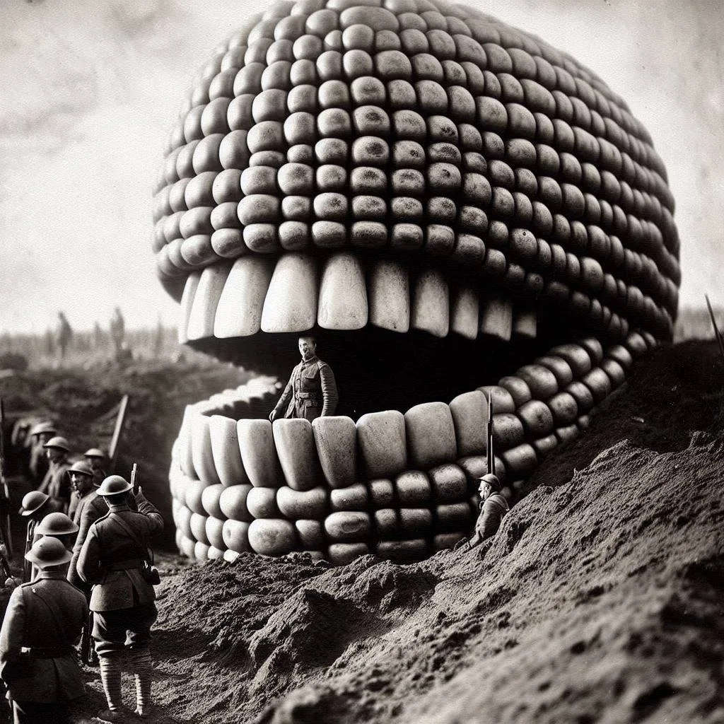 MOUTH OF DEATH SWALLOWING SOLDIERS WHOLE