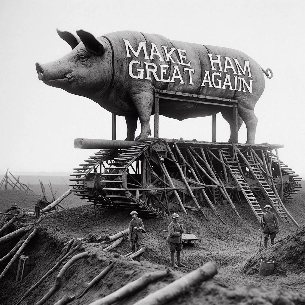 PIGS ON WHEELS CRUSHING HUMANITY'S DREAMS