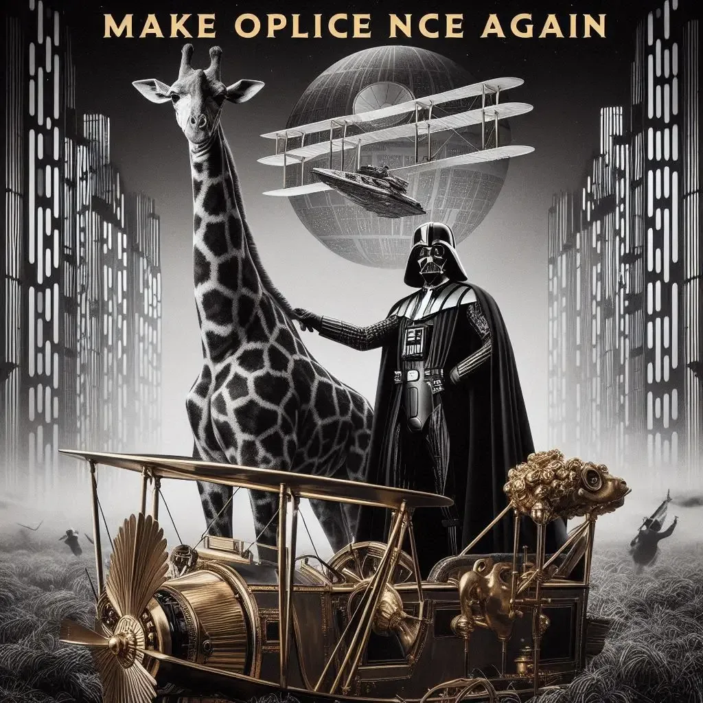 GIRAFFE AND DARK LORD'S WILD RIDE