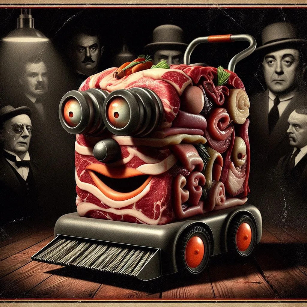 MEAT MONSTER SWEEPING UP HUMAN SOULS