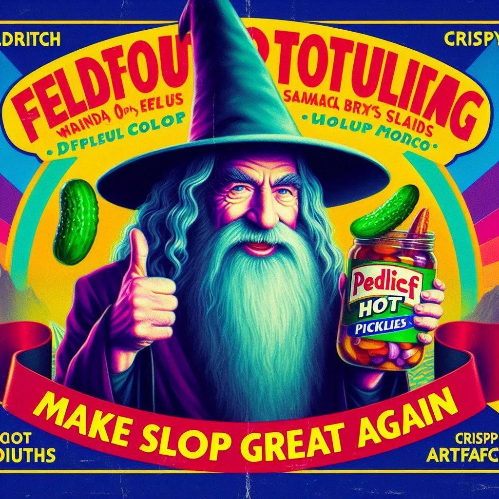 WIZARD THUMBING HIS NOSE AT PICKLE HATERS