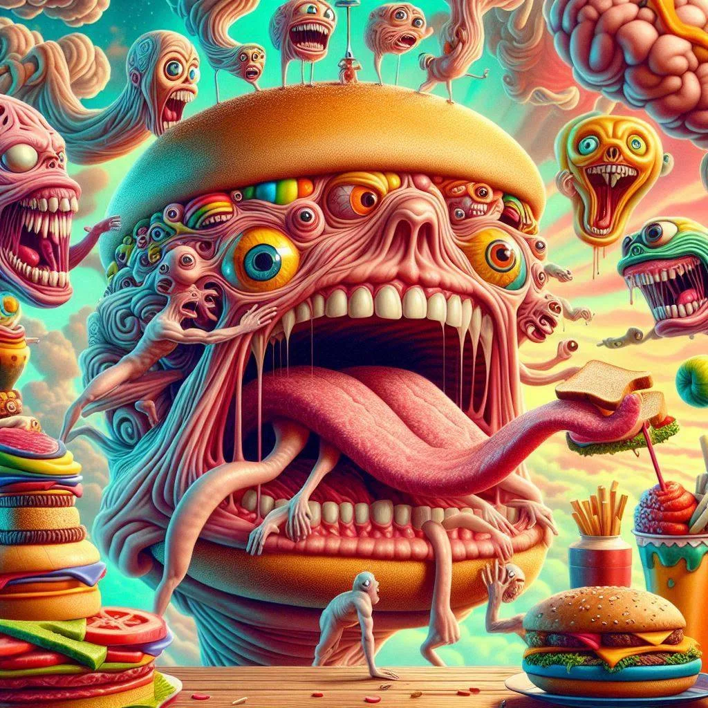 BURGER MONSTER VOMITING GOOEY NIGHTMARES