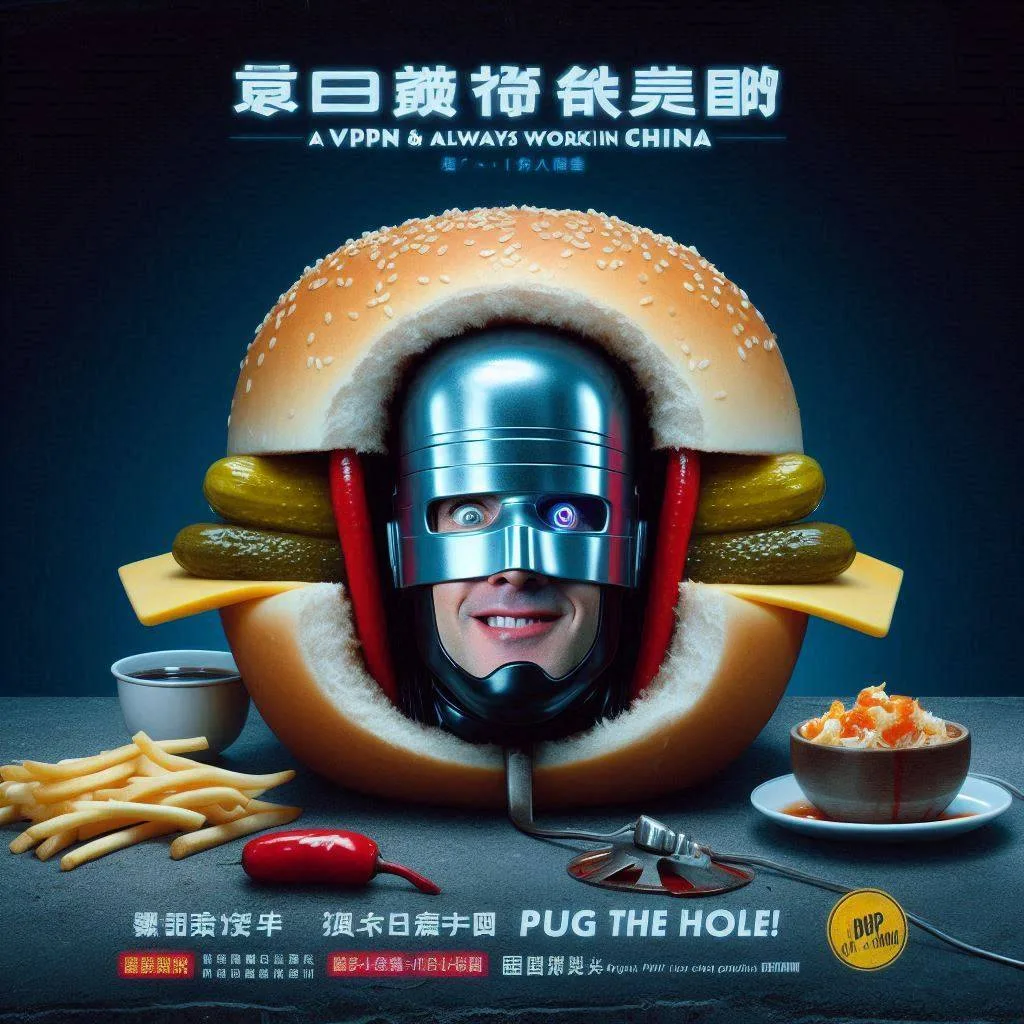 BURGER HEAD WITH PICKLES FOR EARS