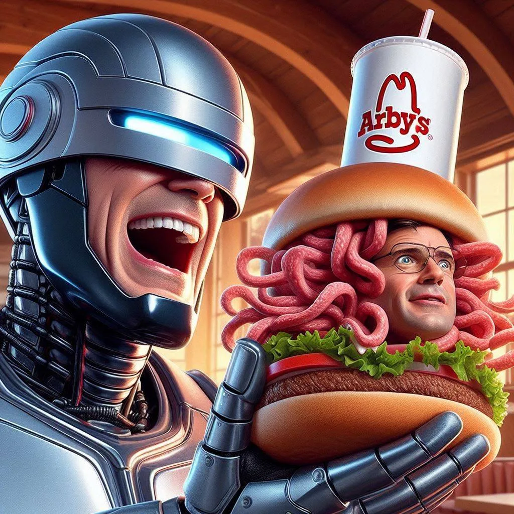 ROBOTIC CHEF SERVING MEATY NIGHTMARES