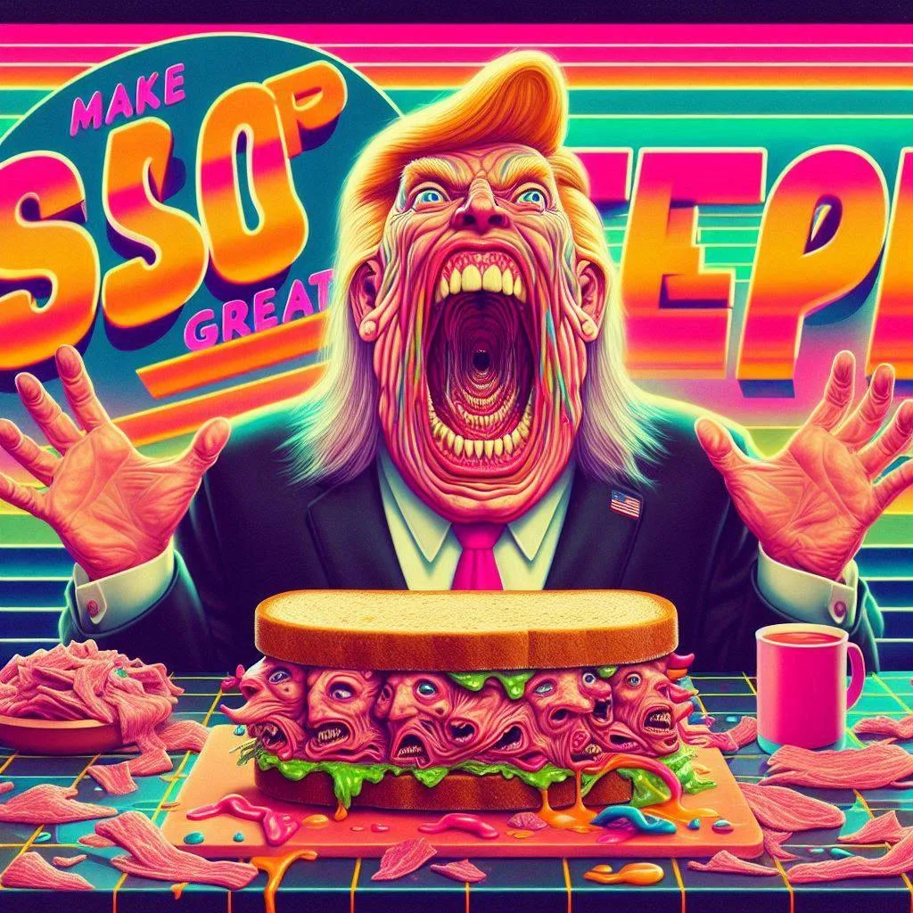 SANDWICH OF SCREAMING FACES AND MURKY TRUTHS