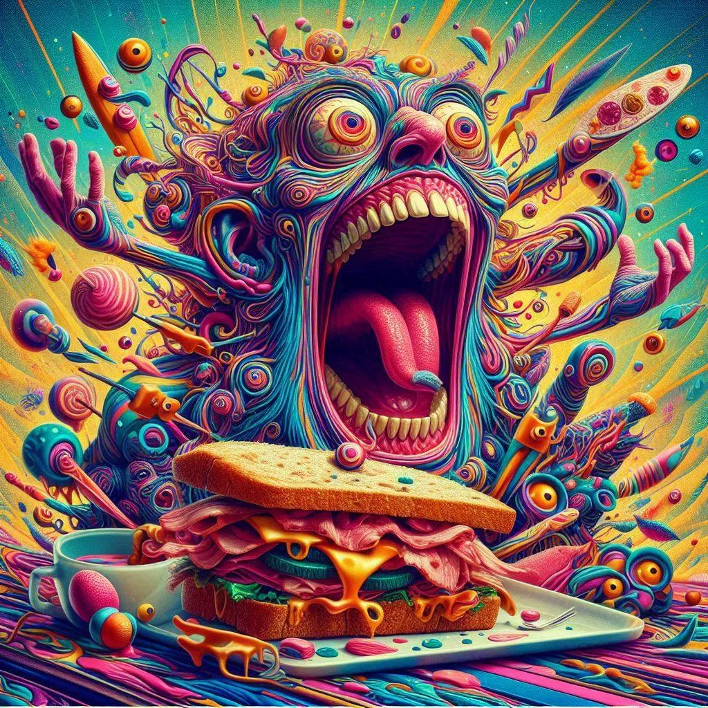 MOUTH SCREAMING FOR SANDWICHES AND CHAOS