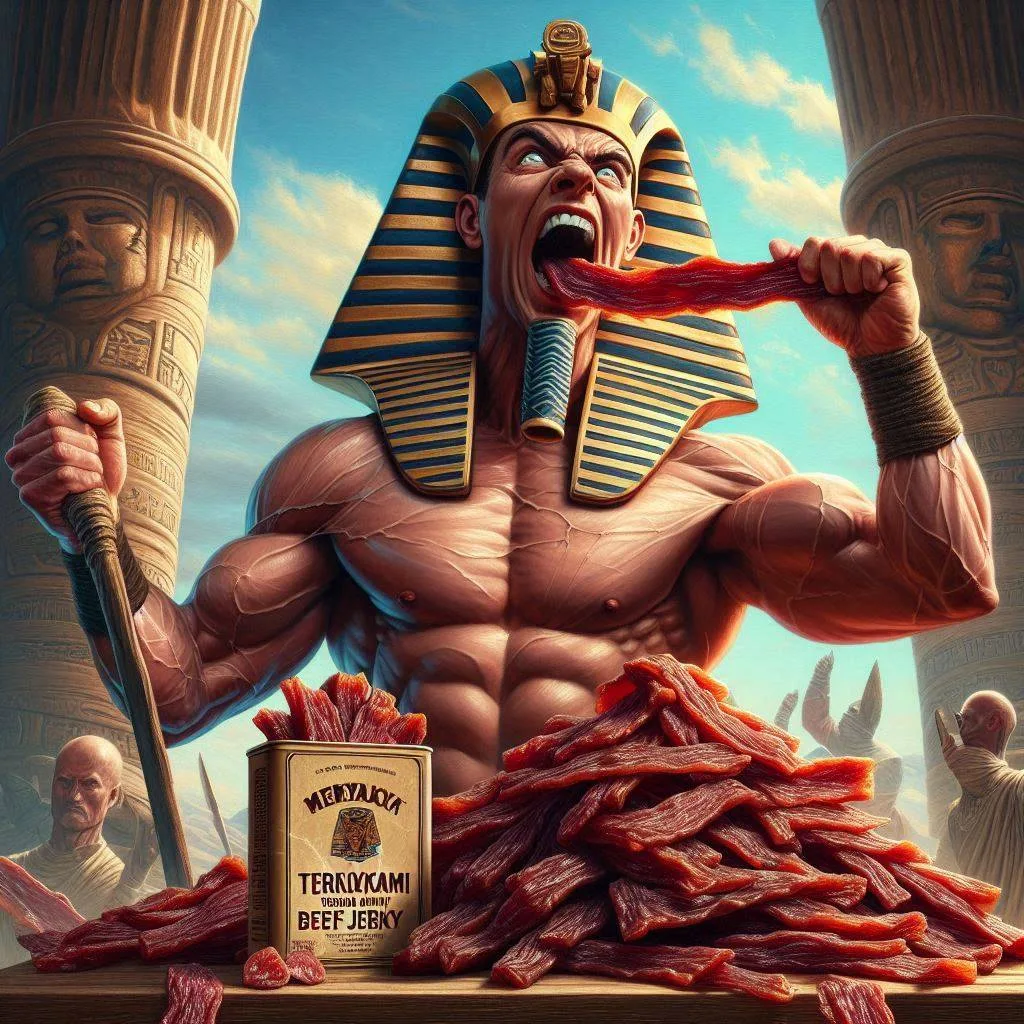 PHARAOH CHOKING ON HIS MEATY DELIGHT