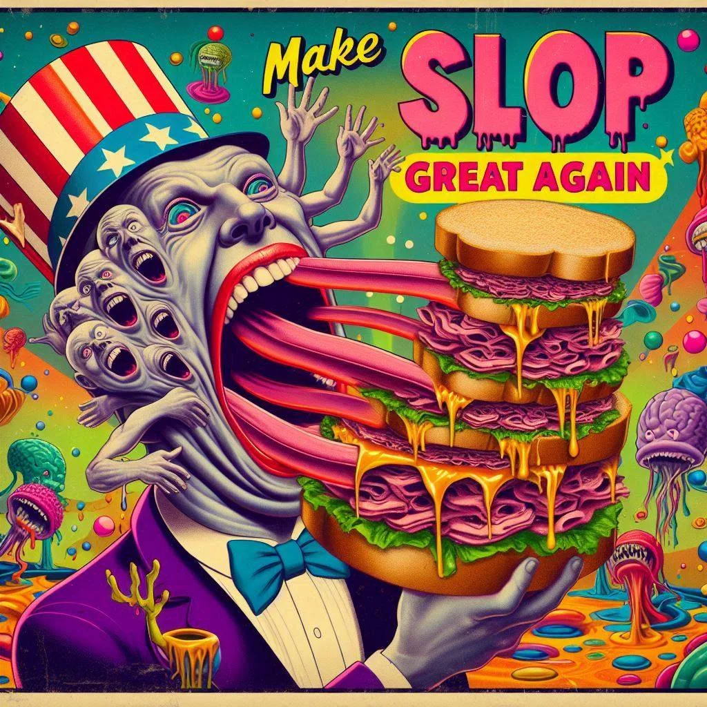 MOUTH SPITTING OUT A SANDWICH OF NIGHTMARES