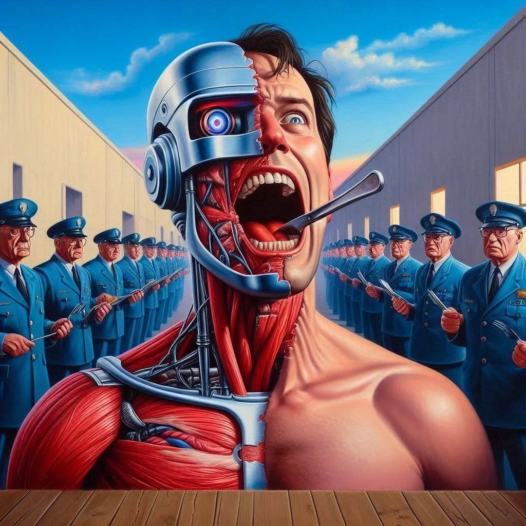 ROBOTIC SOULS SCREAMING IN HUMAN FLESH